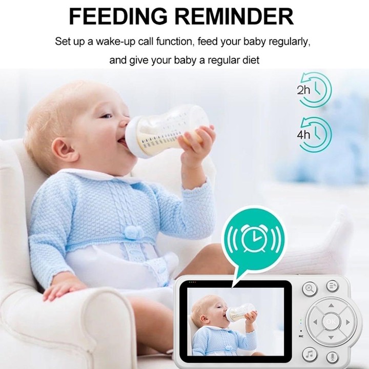 YE10-C3 2.8 inch 2.4G Wireless Video Night Vision Baby Monitor Security Camera(EU Plug)
