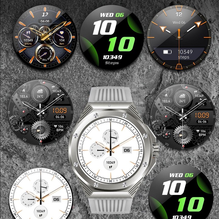 HT8 1.46 inch Round Screen Bluetooth Smart Watch, Support Health Monitoring & 100+ Sports Modes & Alipay(Orange)