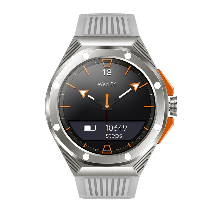 HT8 1.46 inch Round Screen Bluetooth Smart Watch, Support Health Monitoring & 100+ Sports Modes & Alipay(Grey)