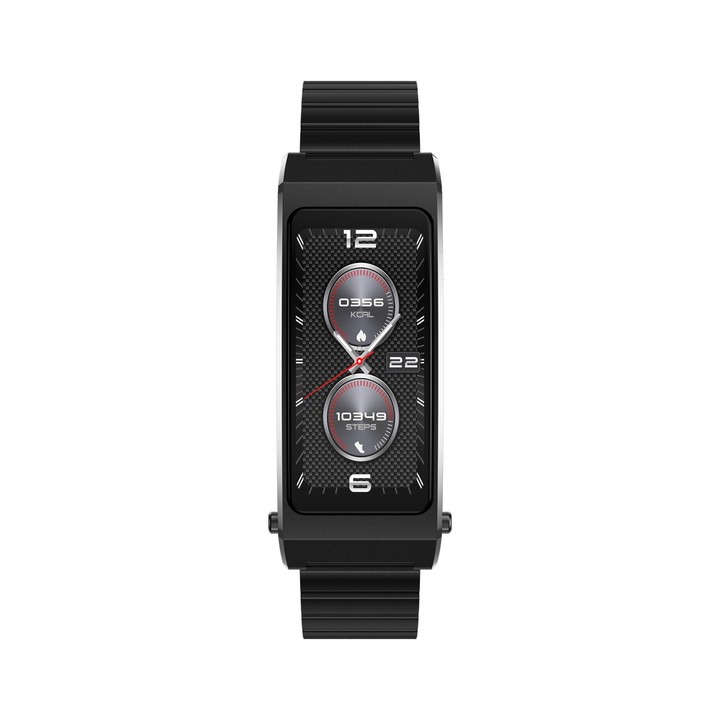 K7 1.14 inch TFT Screen Smart Call Bracelet, BT Call / Heart Rate / Blood Pressure / Blood Oxygen, Strap:Steel Strap(Black)