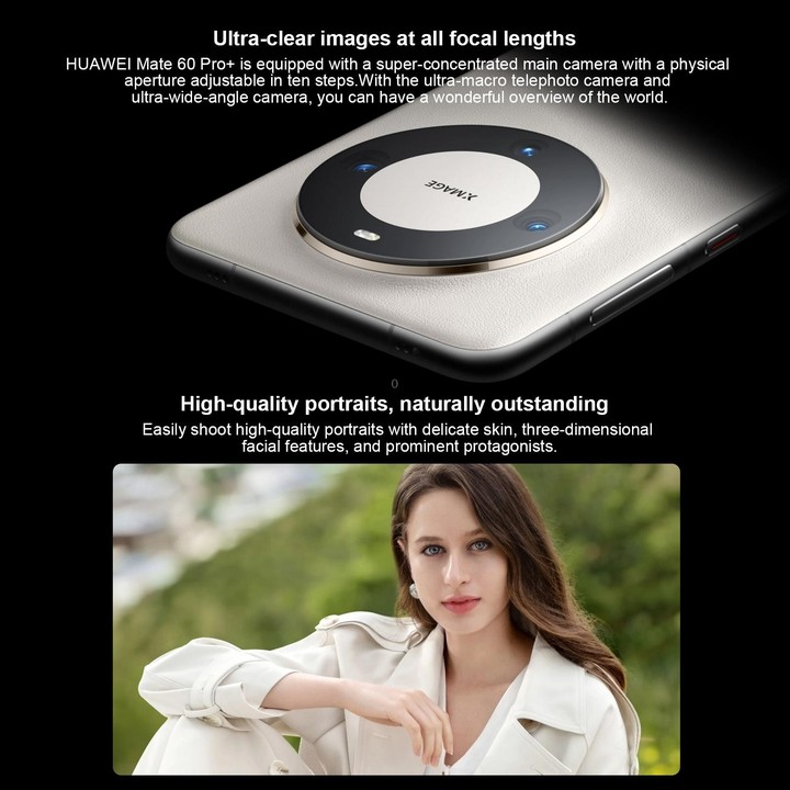 HUAWEI Mate 60 Pro+, 16GB+1TB, Screen Fingerprint Identification, 6.82 inch HarmonyOS 4.0 Kirin 9000S Octa Core up to 2.62GHz, N