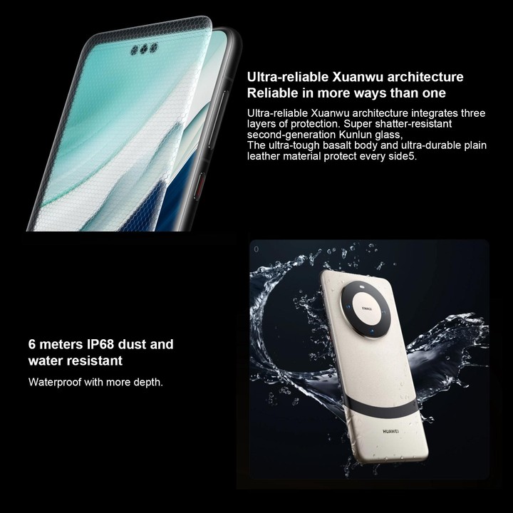 HUAWEI Mate 60 Pro+, 16GB+1TB, Screen Fingerprint Identification, 6.82 inch HarmonyOS 4.0 Kirin 9000S Octa Core up to 2.62GHz, N