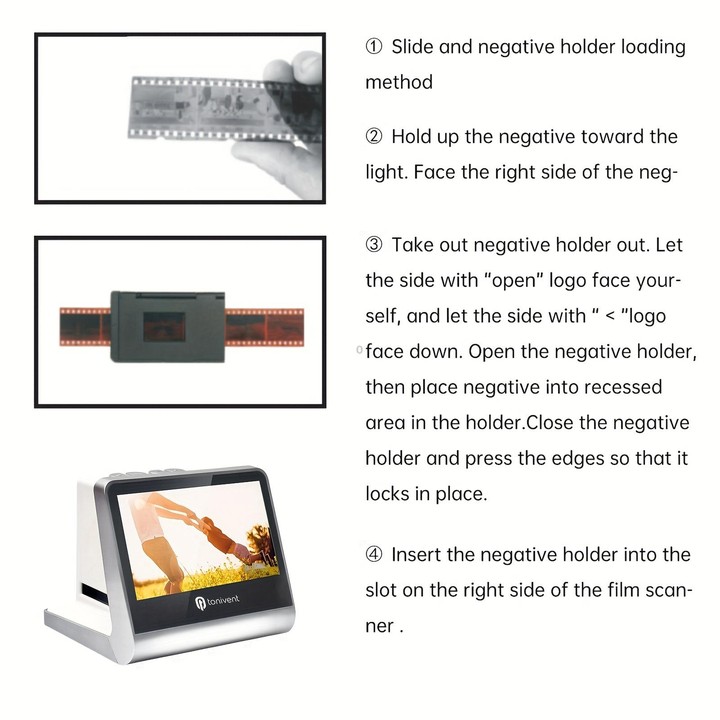 Tonivent TON170 14 Mega Pixels 5 inch HD Screen Film Scanner(AU Plug)