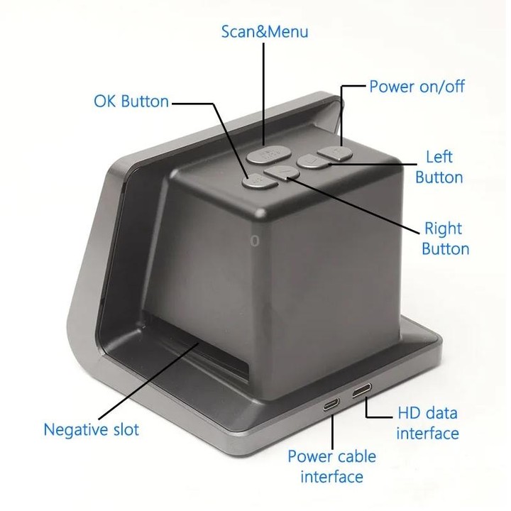 Tonivent TON171 22 Mega Pixels 5 inch HD Screen Film Scanner(EU Plug)