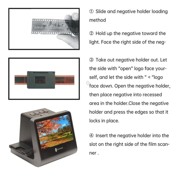 Tonivent TON171 22 Mega Pixels 5 inch HD Screen Film Scanner(UK Plug)