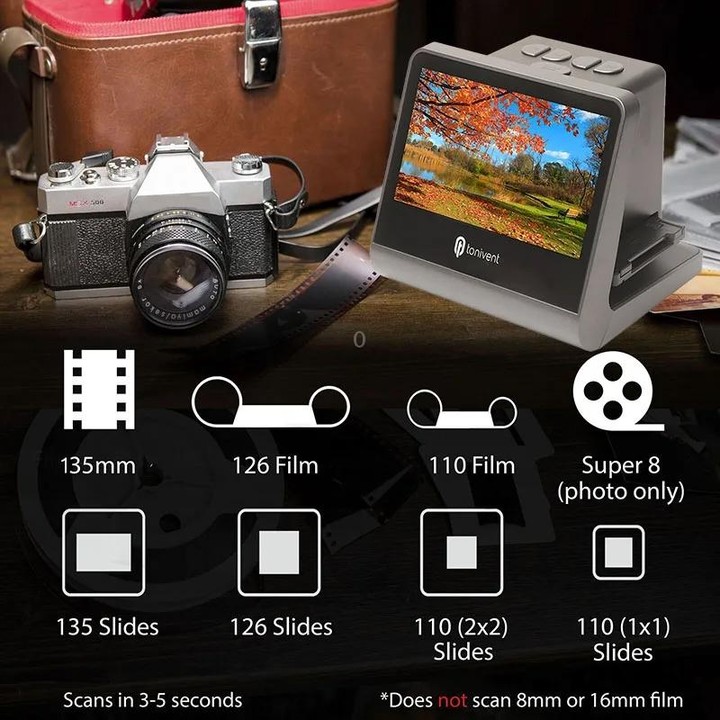 Tonivent TON171 22 Mega Pixels 5 inch HD Screen Film Scanner(AU Plug)