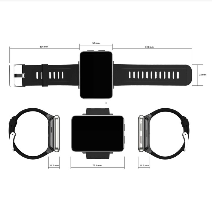 DM100 2.86 inch IPS Full Screen Smart Sport Watch, Support Independent Card Insertion / Multiple Sports Modes / Heart Rate Monit