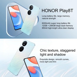 Honor Play8T, 12GB+256GB, 6.8 inch MagicOS 7.2 Dimensity 6080 Octa Core up to 2.4GHz, Network: 5G, OTG, Not Support Google Play(