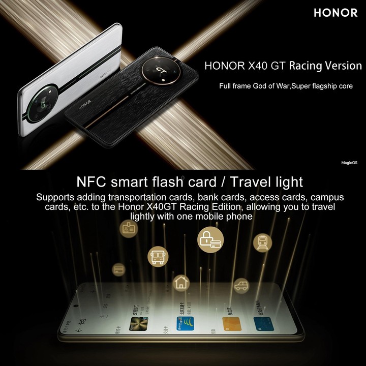 Honor X40 GT Racing, 12GB+512GB , 6.81 inch Magic OS 7.0 Snapdragon 888 Octa Core up to 2.84GHz, Network: 5G, OTG, NFC, Not Supp