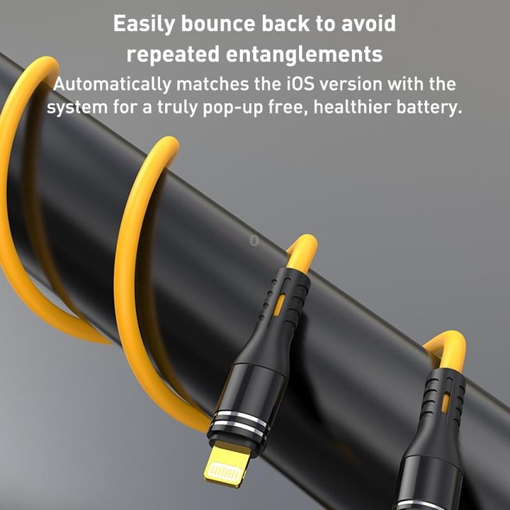 USB to Micro USB Liquid Silicone Charging Data Cable, Length: 1.2m(Yellow)