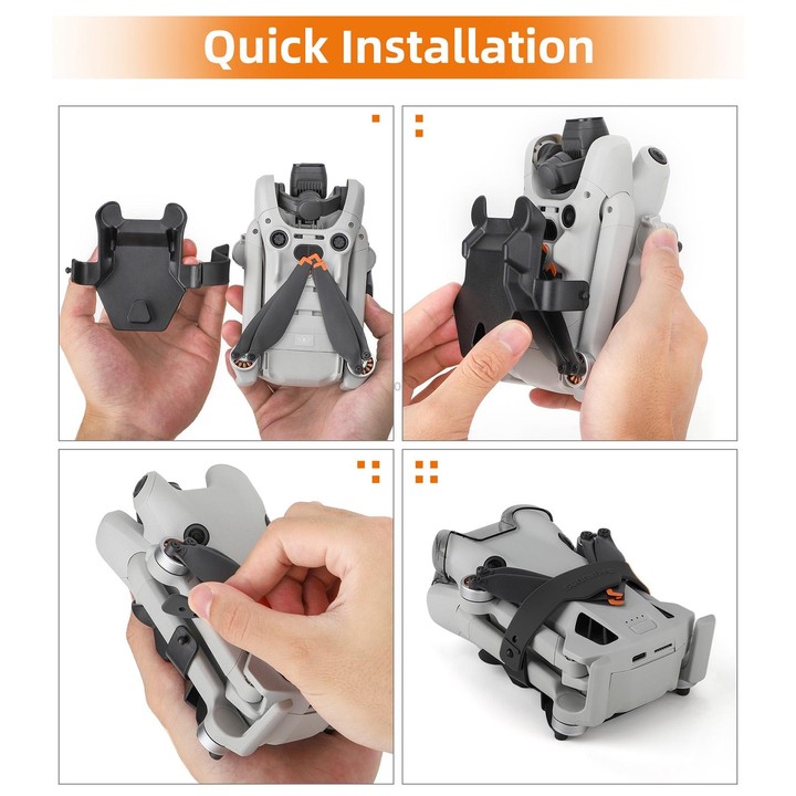 For DJI Mini 4 Pro Sunnylife SJ711 Blade Holder Fixed Propeller Fixer Guard(Black)