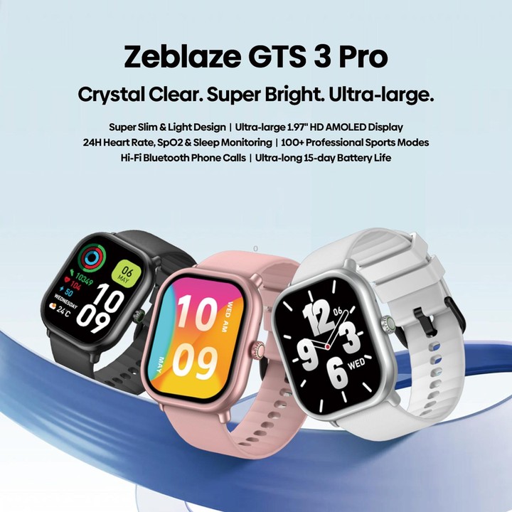 Zeblaze GS 3 Pro IP68 1.97inch HD Fitness Smart Watch(White)
