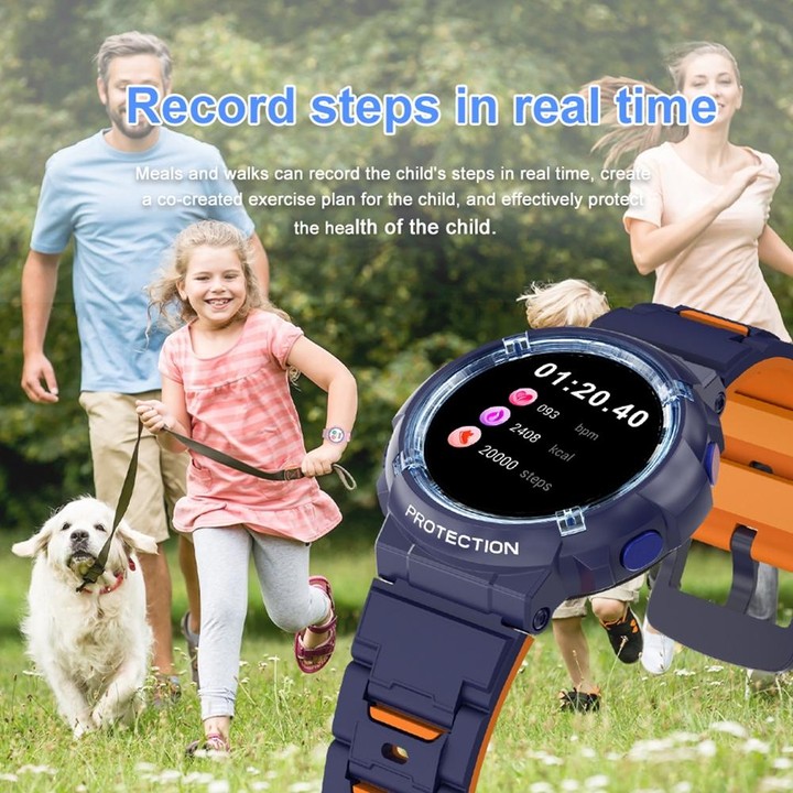HT19 1.2 inch Round Screen IP68 Children Smart Watch, Support Sleep Monitoring(Black)