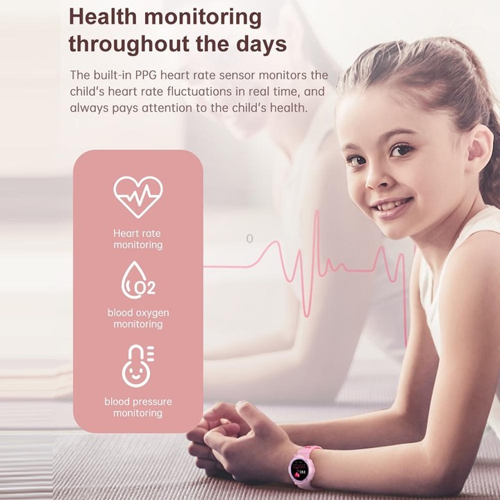 HT19 1.2 inch Round Screen IP68 Children Smart Watch, Support Sleep Monitoring(Black)