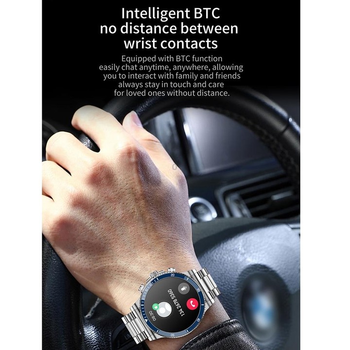 L67 Pro 1.53 inch Steel Band Smart Watch, Support Sleep / Heart Rate Monitoring(Silver)