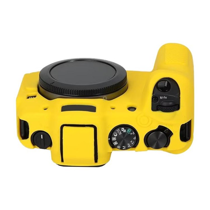 For Canon EOS R8 Soft Silicone Protective Case(Yellow)
