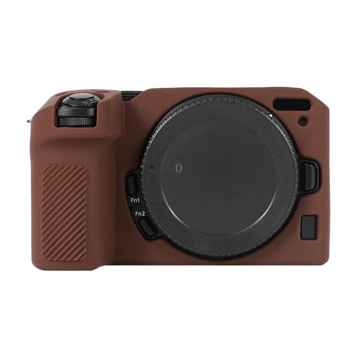 For Nikon Z 30 Soft Silicone Protective Case with Lens Cover(Coffee)