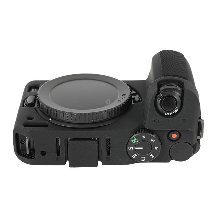 For Nikon Z 30 Soft Silicone Protective Case with Lens Cover(Black)