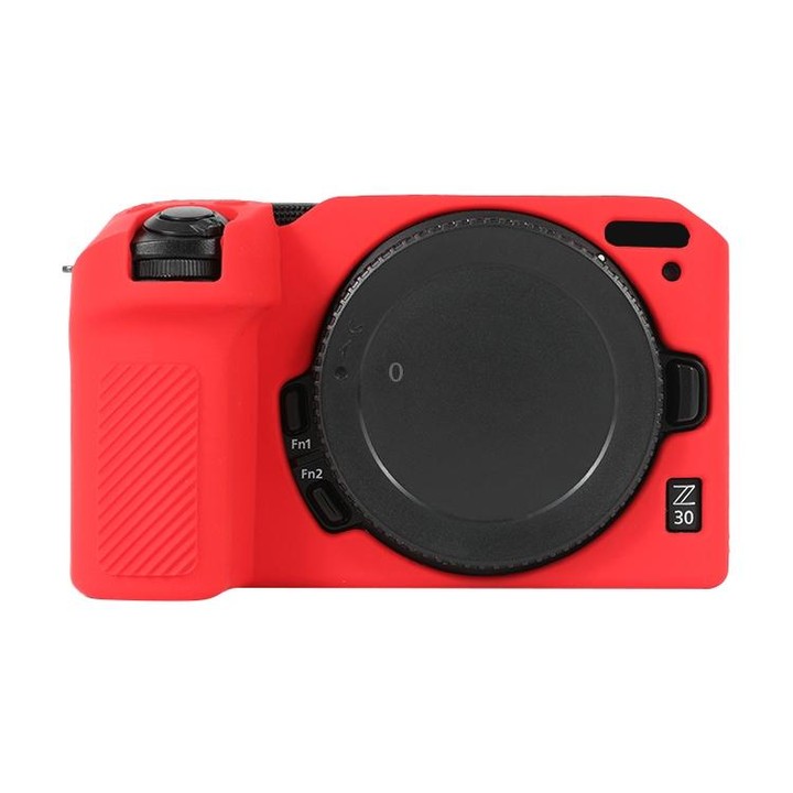 For Nikon Z 30 Soft Silicone Protective Case with Lens Cover(Red)