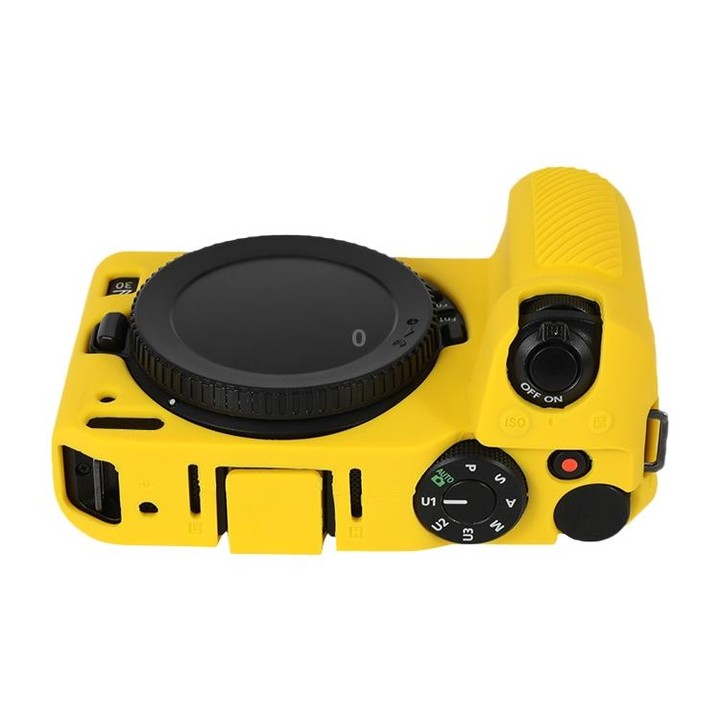 For Nikon Z 30 Soft Silicone Protective Case with Lens Cover(Yellow)