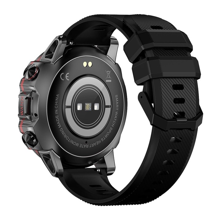 AK56 IP67 BT5.1 1.43inch Smart Watch Support Voice Call / Health Monitoring, Style:Silicone Strap(Black)