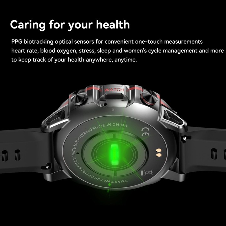 AK56 IP67 BT5.1 1.43inch Smart Watch Support Voice Call / Health Monitoring, Style:Silicone Strap(Silver)