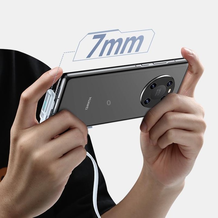 USAMS US-SJ653 PD 100W USB-C/Type-C to USB-C/Type-C Aluminum Alloy Digital Display Fast Charging Elbow Data Cable, Length: 1.2m(