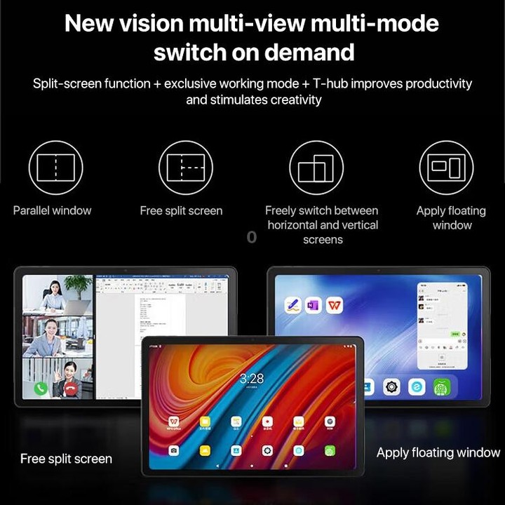 Lenovo K10 Pro 10.6 inch 4G LTE Tablet, 6GB+128GB, Android 12, Qualcomm 6225 Octa Core, Support Face Identification(Grey)