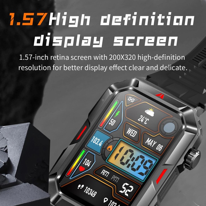 CF26 1.57inch BT5.2 Smart Bracelet Support Sleep Detection, Style:Steel Strap(Silver)