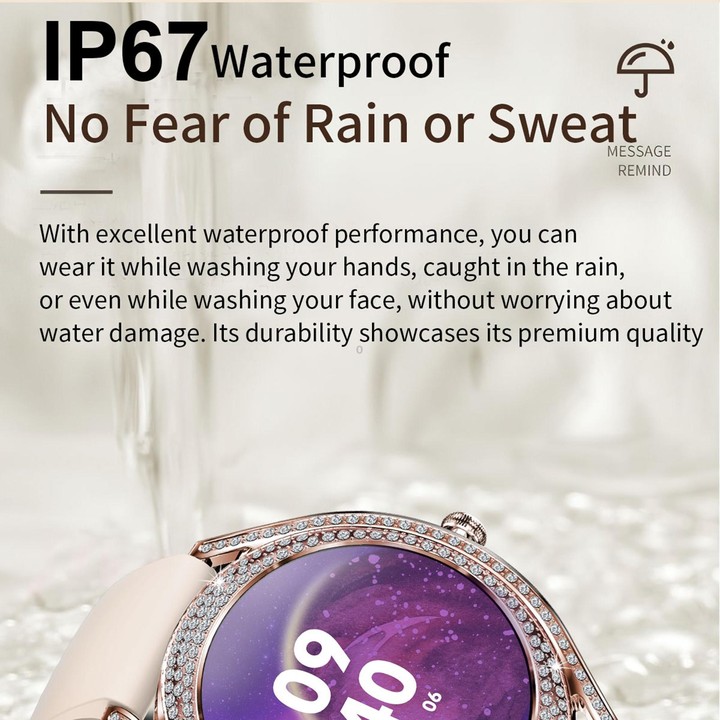 V66 1.28inch BT5.0 Smart Watch Support Heart Rate/ Sleep Detection, Style:Silicone Strap(Black)