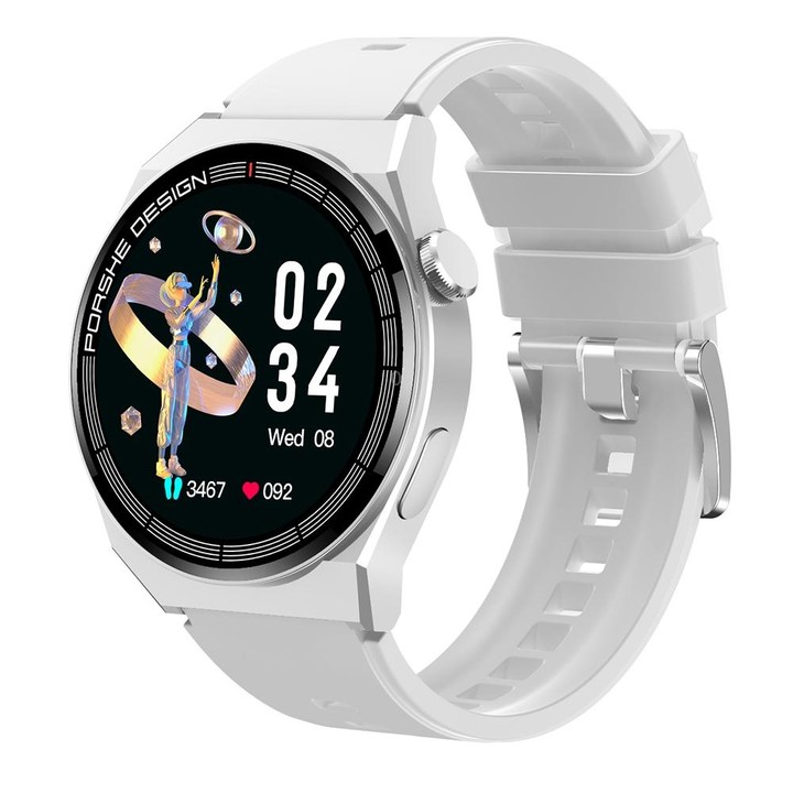 TM06 Smart Bracelet, 1.28 inch IP67 Waterproof Smart Watch, Bluetooth Call / Heart Rate / Blood Pressure / Blood Oxygen(White)