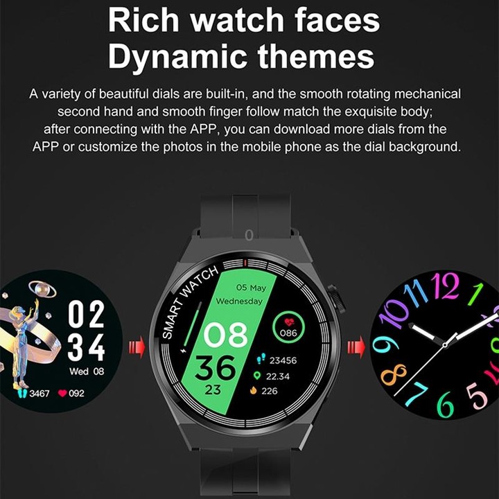 G3 Smart Bracelet, 1.5 inch Smart Watch, Bluetooth Call / Heart Rate / Blood Pressure / Blood Oxygen(Black)