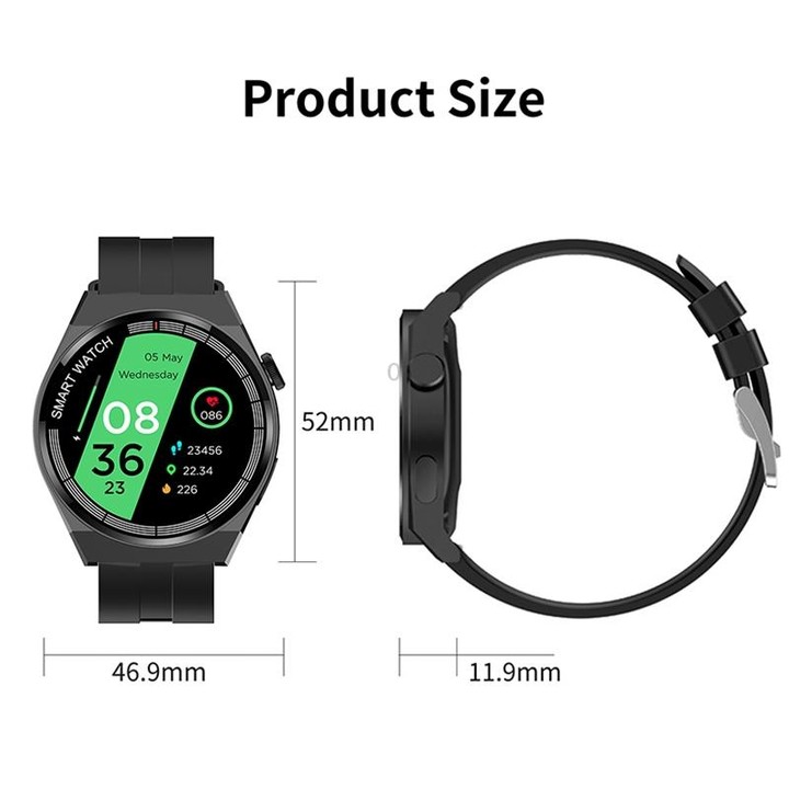G3 Smart Bracelet, 1.5 inch Smart Watch, Bluetooth Call / Heart Rate / Blood Pressure / Blood Oxygen(Black)