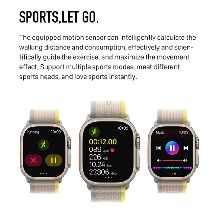 S800 Ultra Max Smart Bracelet, 1.5 inch Silicone Band Smart Watch, Bluetooth Call / Heart Rate / Blood Pressure / Blood Oxygen(O