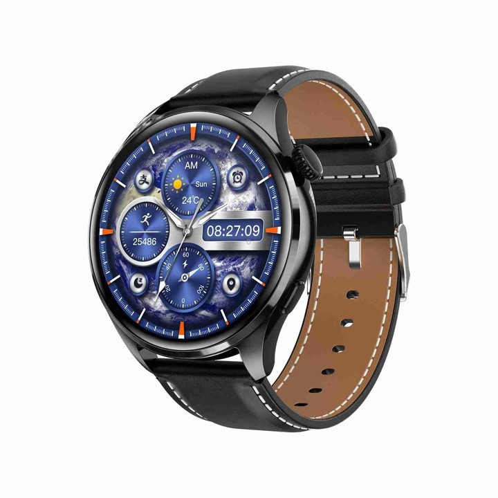TM05 Pro Smart Bracelet, 1.46 inch Leather Band IP67 Waterproof Smart Watch, Bluetooth Call / Heart Rate / Blood Pressure / Bloo