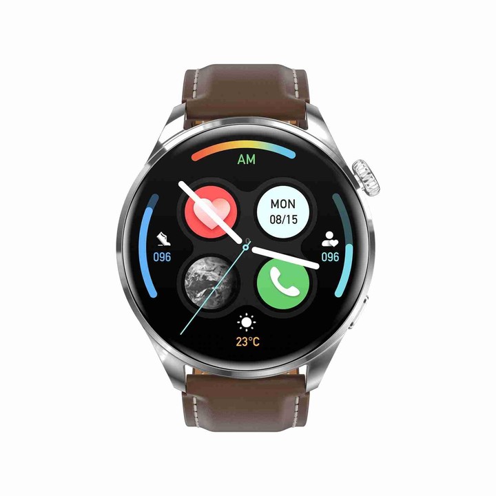 TM05 Pro Smart Bracelet, 1.46 inch Leather Band IP67 Waterproof Smart Watch, Bluetooth Call / Heart Rate / Blood Pressure / Bloo