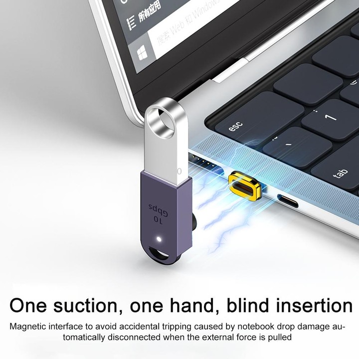 10 Gbps USB-C/Type-C to USB Magnetic Adapter Support OTG Function