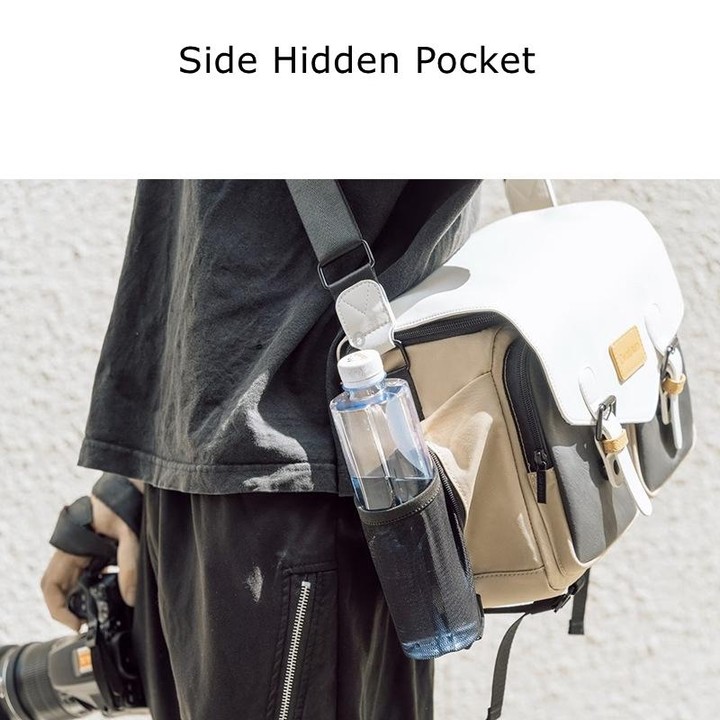 Cwatcun D99 Contrast Color Single Shoulder Camera Bag Outdoor Camera Bag Professional Crossbody Handbag, Size:25.5 x 10.5 x 18cm