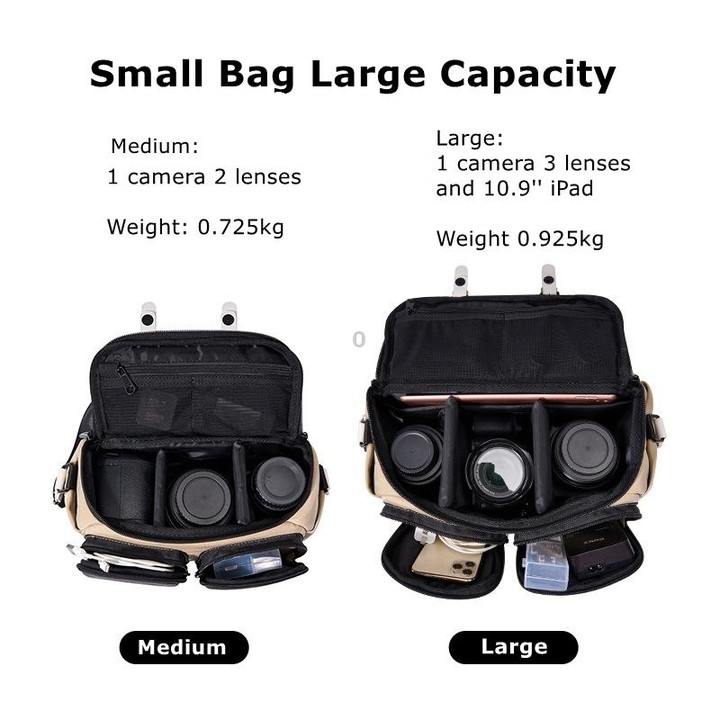 Cwatcun D99 Contrast Color Single Shoulder Camera Bag Outdoor Camera Bag Professional Crossbody Handbag, Size:25.5 x 10.5 x 18cm