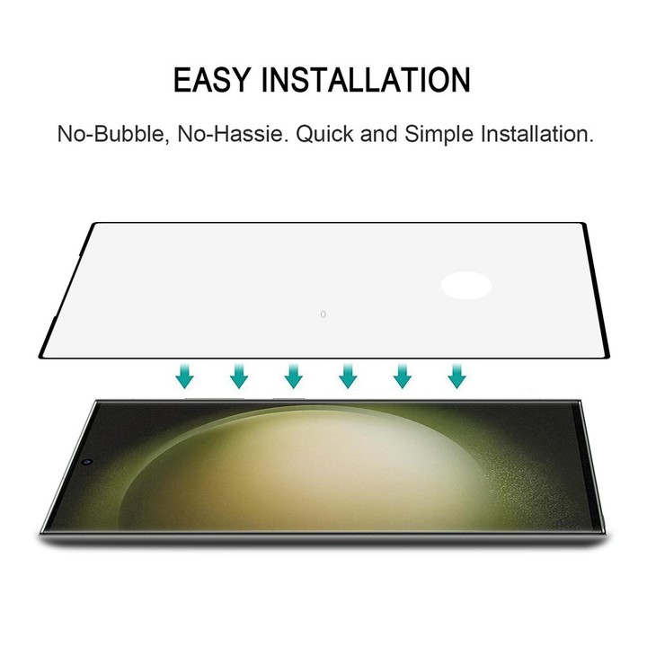 For Samsung Galaxy S23 Ultra 5G 25pcs Full Glue Screen Tempered Glass Film, Support Fingerprint Unlocking