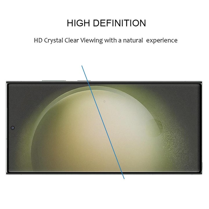 For Samsung Galaxy S23 Ultra 5G 25pcs Full Glue Screen Tempered Glass Film, Support Fingerprint Unlocking