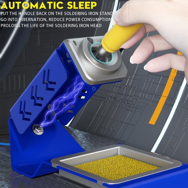 Mechanic 210MAX Dual Station Thermostatic Adjustable Digital Display Soldering Station, Plug:EU