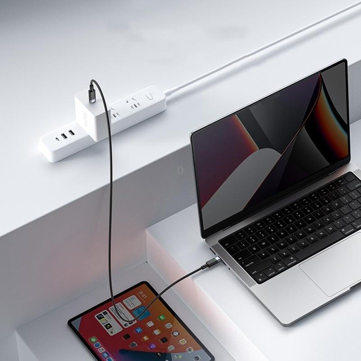 YESIDO CA160 1.2m 60W USB-C / Type-C to Type-C Auto Power-off Charging Cable(Black)