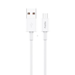 TOTU CB-9-M 12W USB to Micro USB TPE Data Cable, Length: 1m(White)