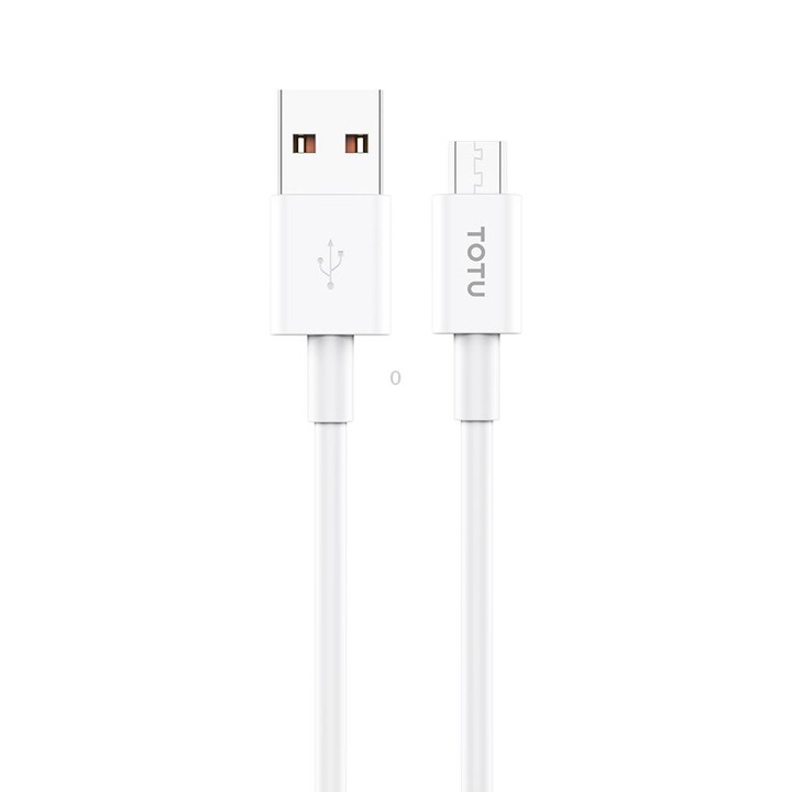 TOTU CB-9-M 12W USB to Micro USB TPE Data Cable, Length: 1m(White)