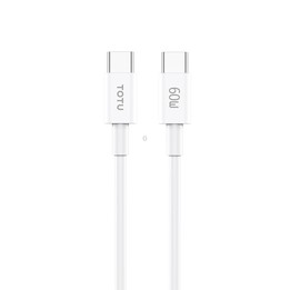 TOTU CB-9-CC 60W USB-C / Type-C to Type-C TPE Data Cable, Length: 1m(White)