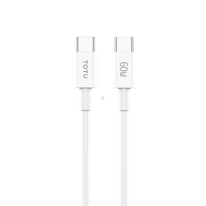 TOTU CB-9-CC 60W USB-C / Type-C to Type-C TPE Data Cable, Length: 1m(White)