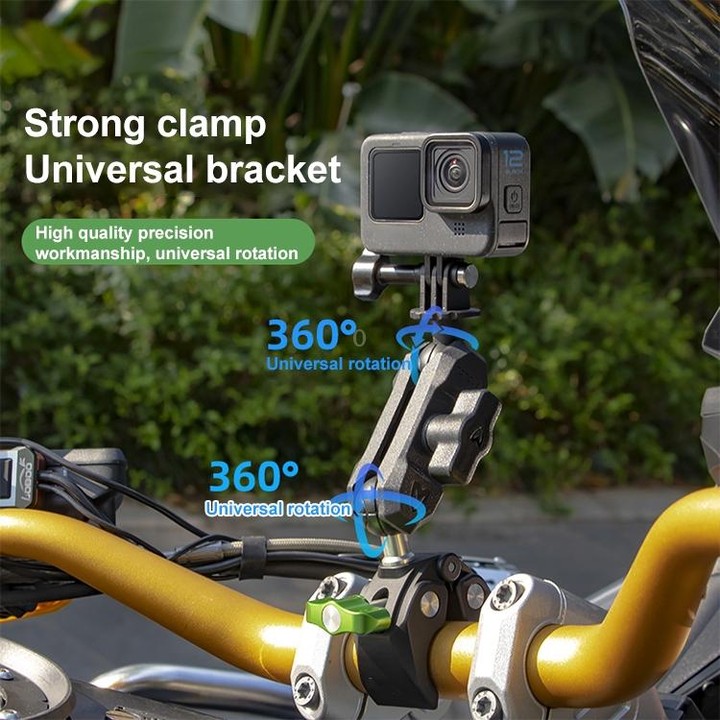 RUIGPRO Crab Clamp Action Camera Bracket 3-claw Ball Head Mount