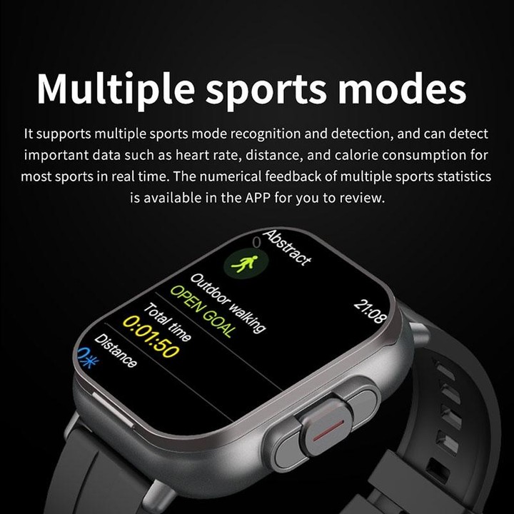 D8 2.01 inch 2 in 1 Bluetooth Earphone Silicone Band Smart Watch, Support Health Monitoring / NFC(Beige)