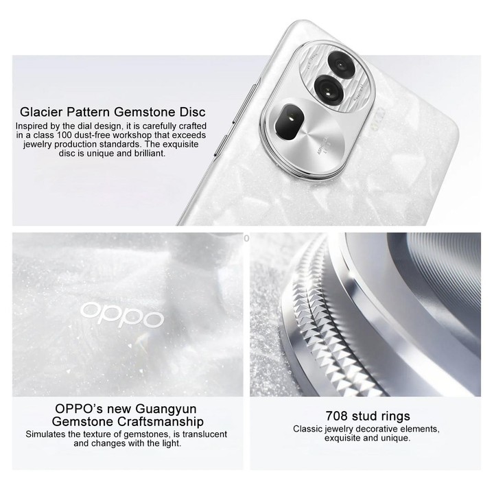 OPPO Reno11 Pro, 12GB+512GB, Screen Fingerprint, 6.74 inch ColorOS 14 Qualcomm Snapdragon 8+ Gen 1 Octa Core up to 3.2GHz, NFC,